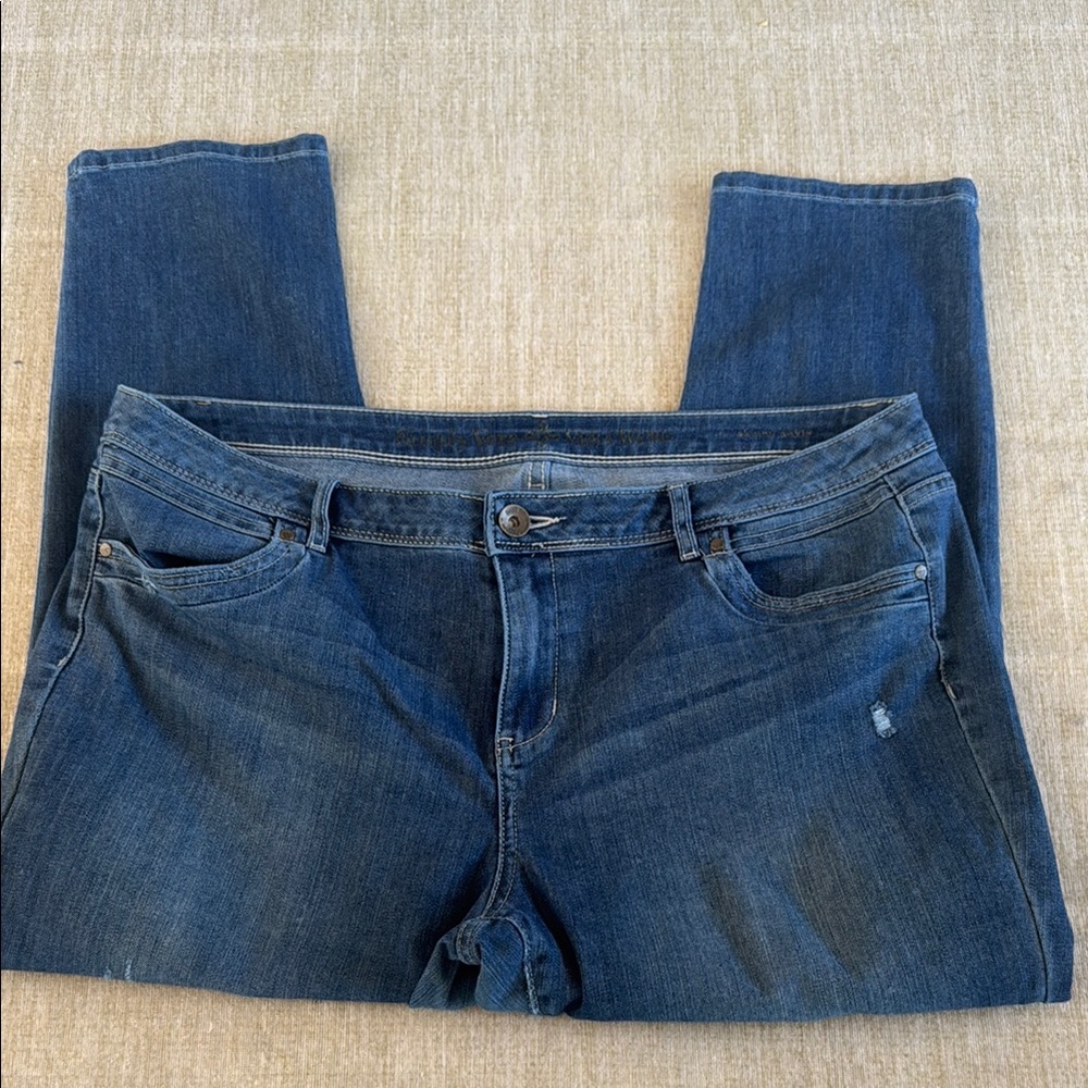 Simply Vera Vera Wang skinny ankle  Classic Blue Women's Jeans